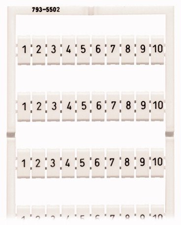 Wago 793-5502 Wmb-Beschriftungskarte, Als Tarjeta, Bedruckt,Wei