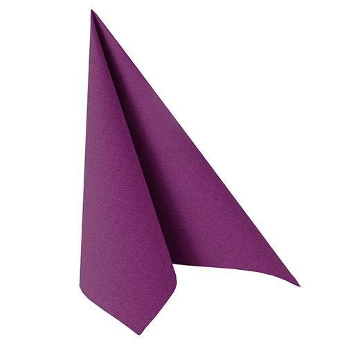 Papstar Royal Collection - Serviette - Tamaño 40 X 40 Cm - Einweg - Color Lila (Paquete De 50)
