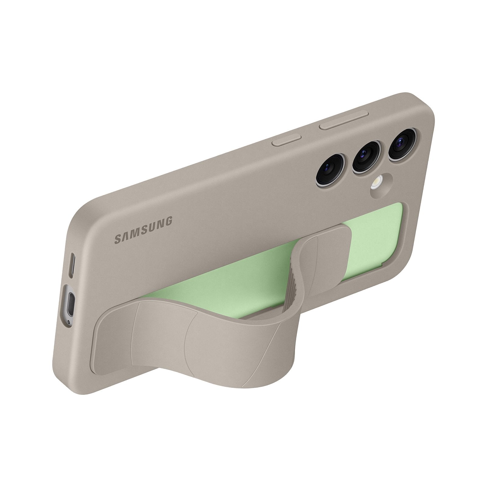 Samsung Standing Grip Case Taupe Funda Para Galaxy S24 (6.2") Gris