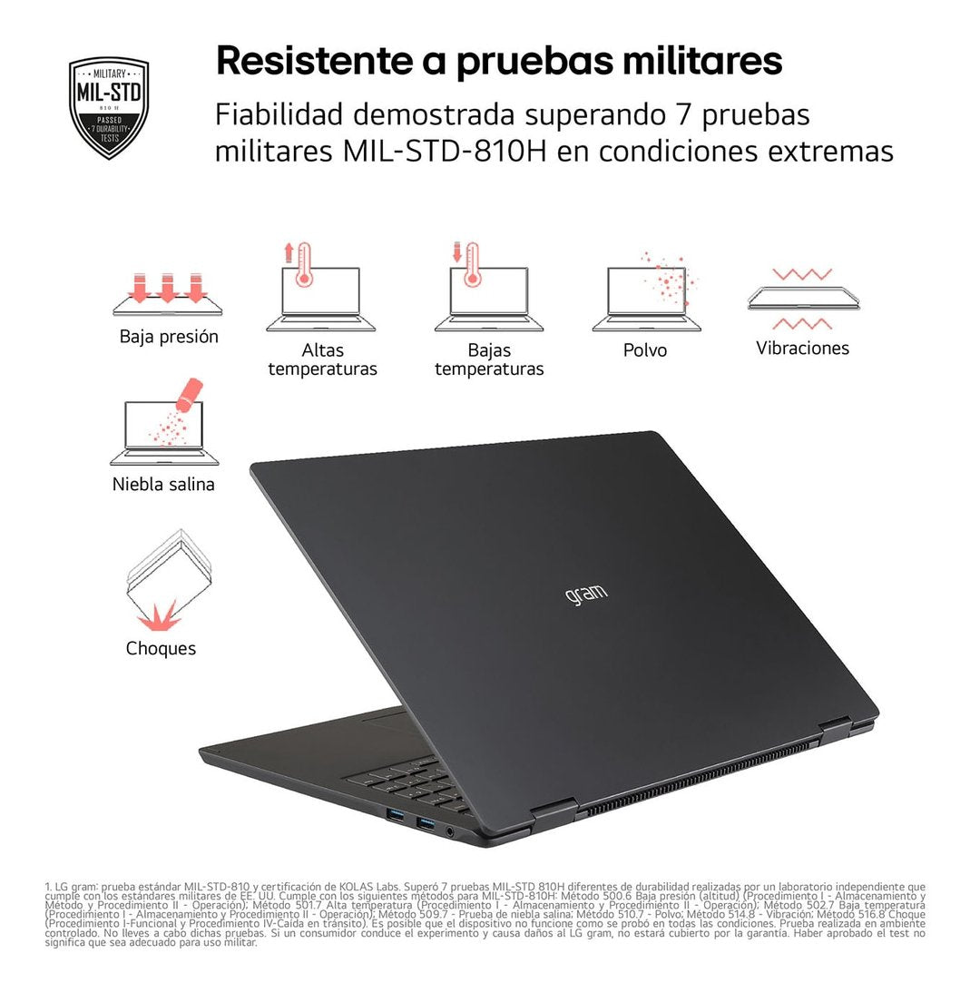 EAN 8806096454633 - LG Gram 14ZD90T Intel Core Ultra 7 255H Portátil 35,6 cm (14") WUXGA 16 GB LPDDR5x-SDRAM 1 TB SSD FreeDOS imagen 4