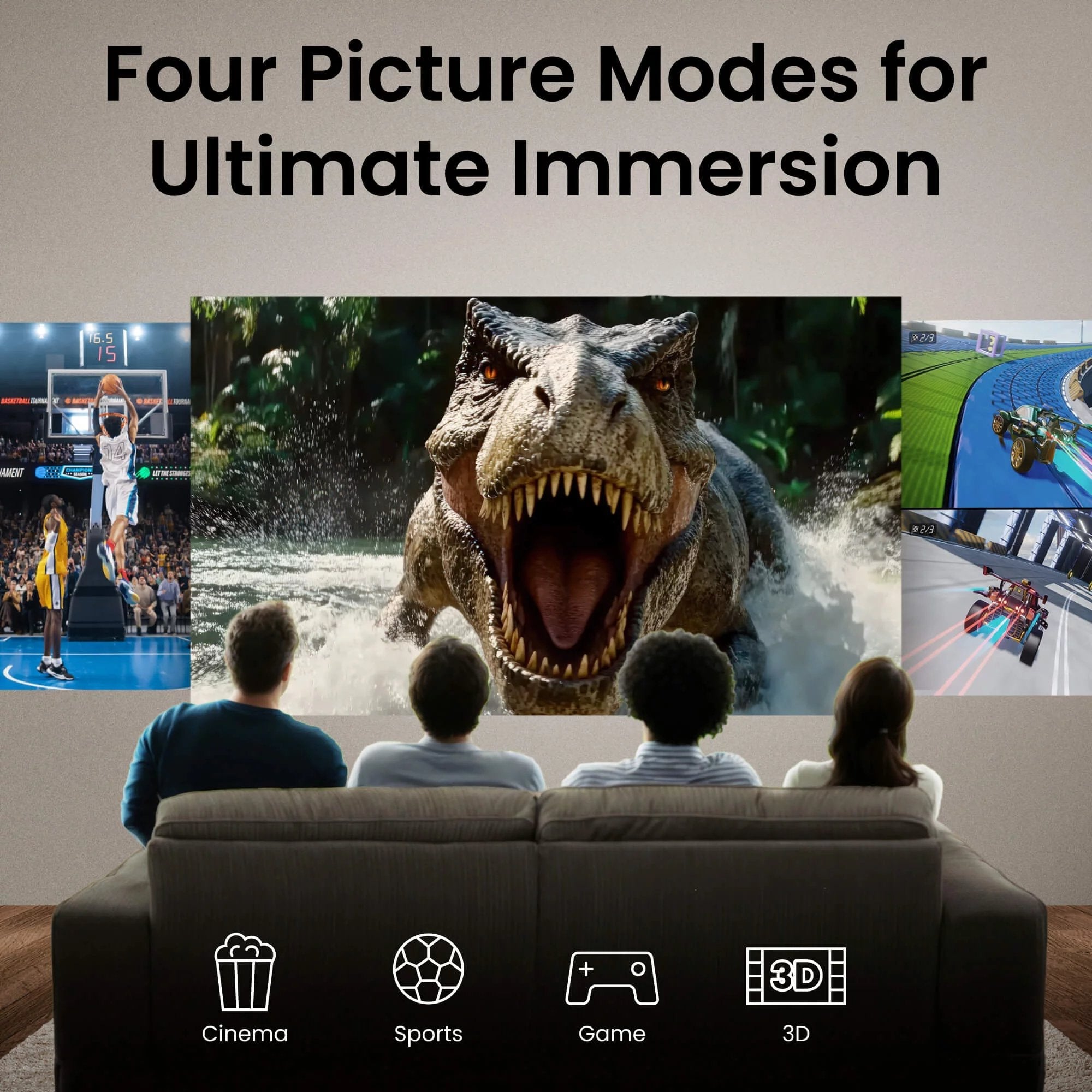 Proyector Benq Th575i Doméstico 1080p, 3800lm, Google Tv Dongle Con Licencia Incluido, 16,7ms Baja Latencia Gaming, Corrección Vertical Automática, Zoom Óptico 1,1x, Modo Deportes