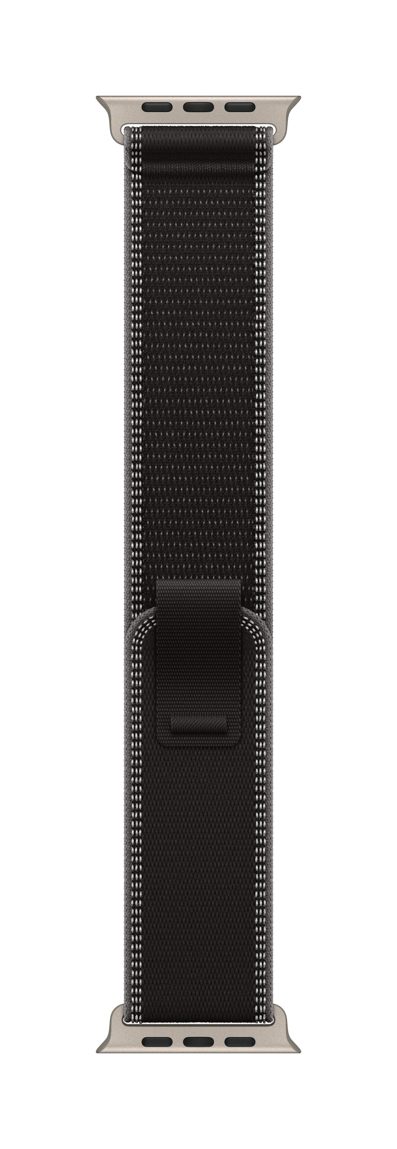 49mm Black/Charcoal Trail Loop - M/L - Natural Titanium Finish