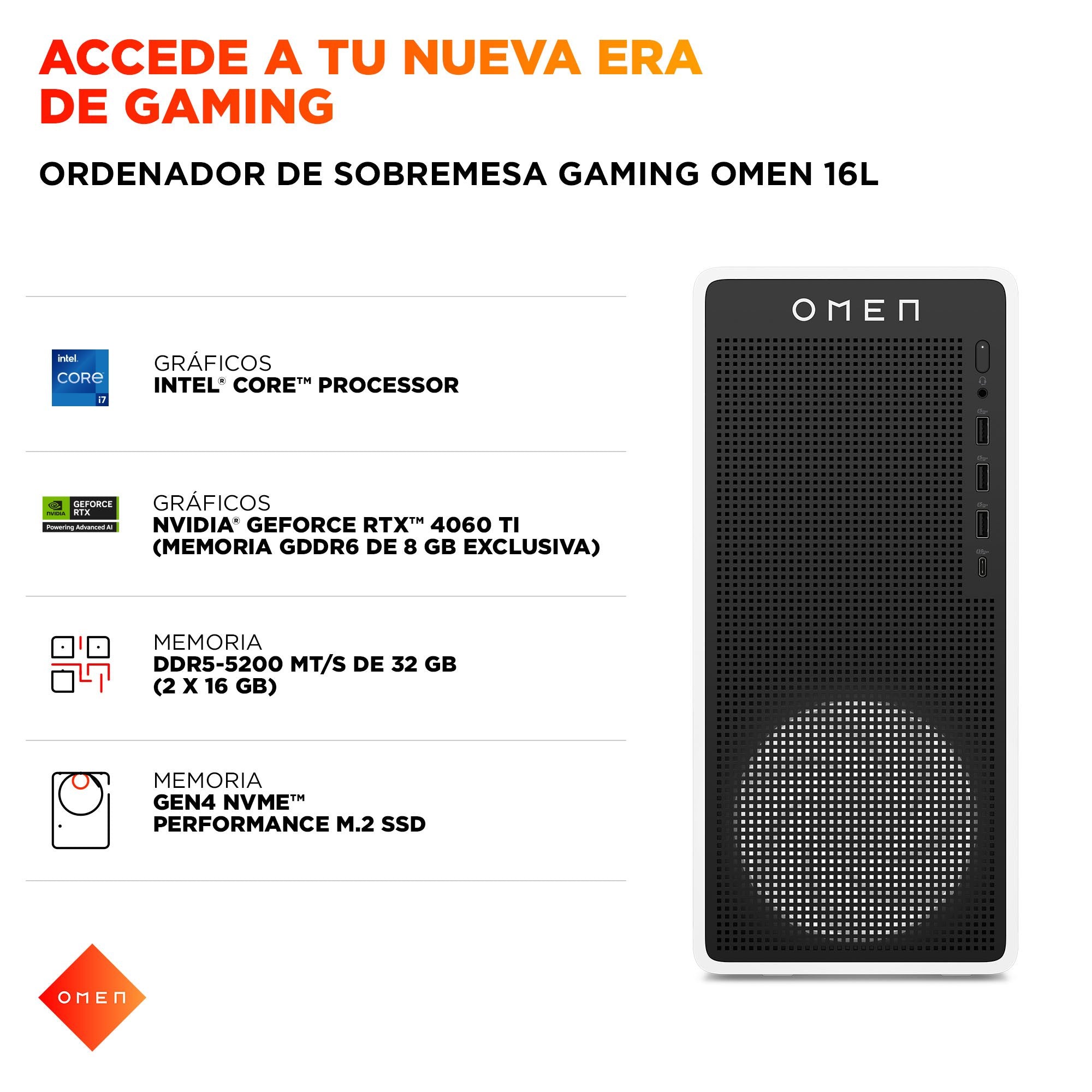 EAN 199485213897 - HP OMEN 16L TG03-0094ns Intel Core Ultra 5 225F 32 GB DDR5-SDRAM 1 TB SSD NVIDIA GeForce RTX 5060 FreeDOS imagen 7