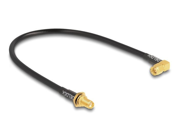 EAN 4043619121106 - DeLOCK 12110 cable coaxial 0,3 m Negro imagen 2