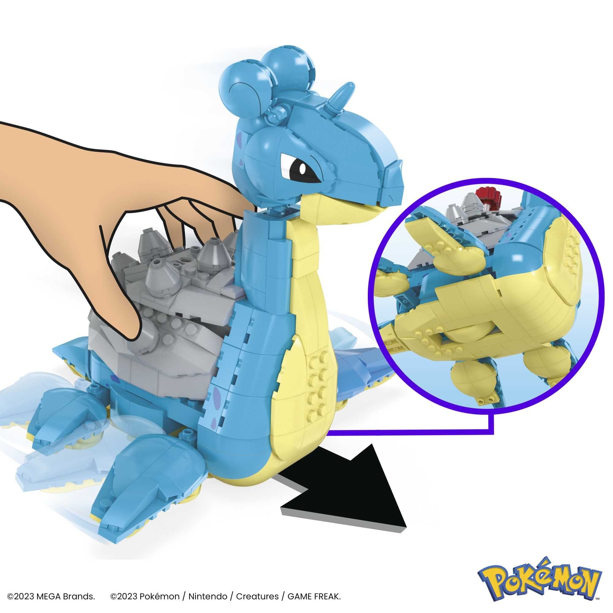Lapras Mega Construx 527 Piezas Pokemon