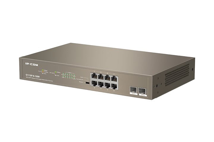 Switch Ip-Com 8p Gigabit+2sfp G1110p Poe G1110p-8-150w