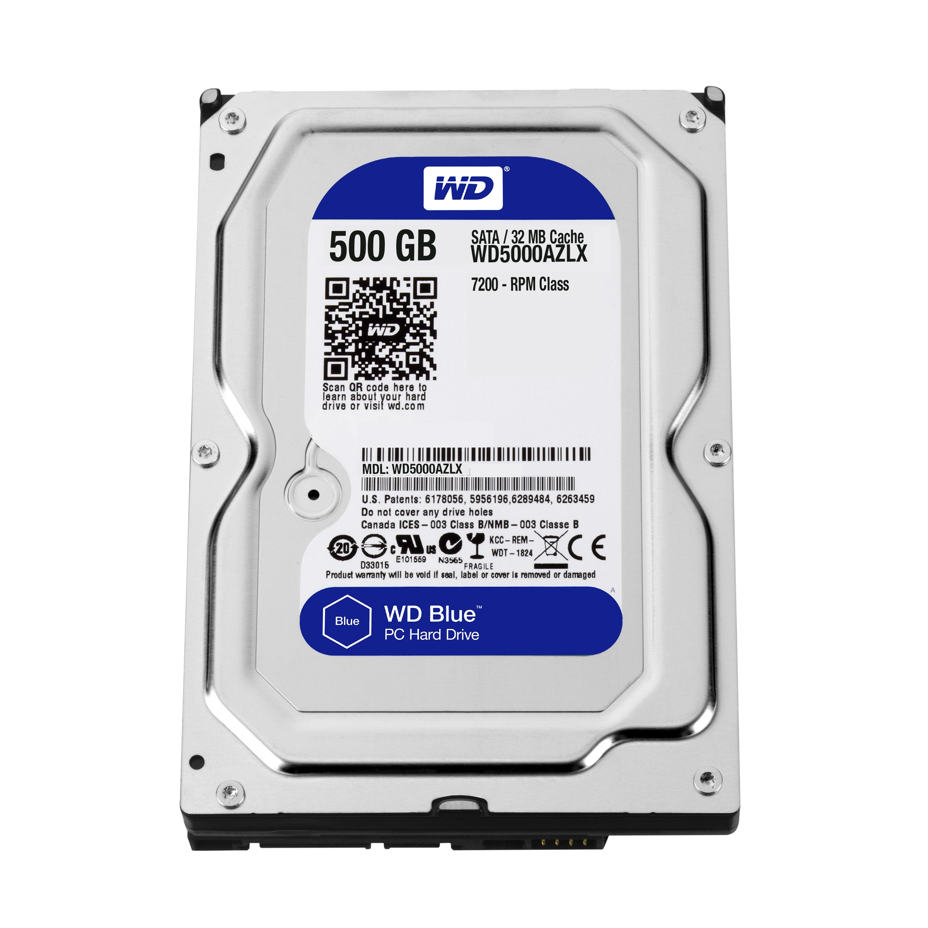 Disco Hdd Western Digital 3.5" 500gb Blue Sata6 32mb 7200 Wd5000azlx