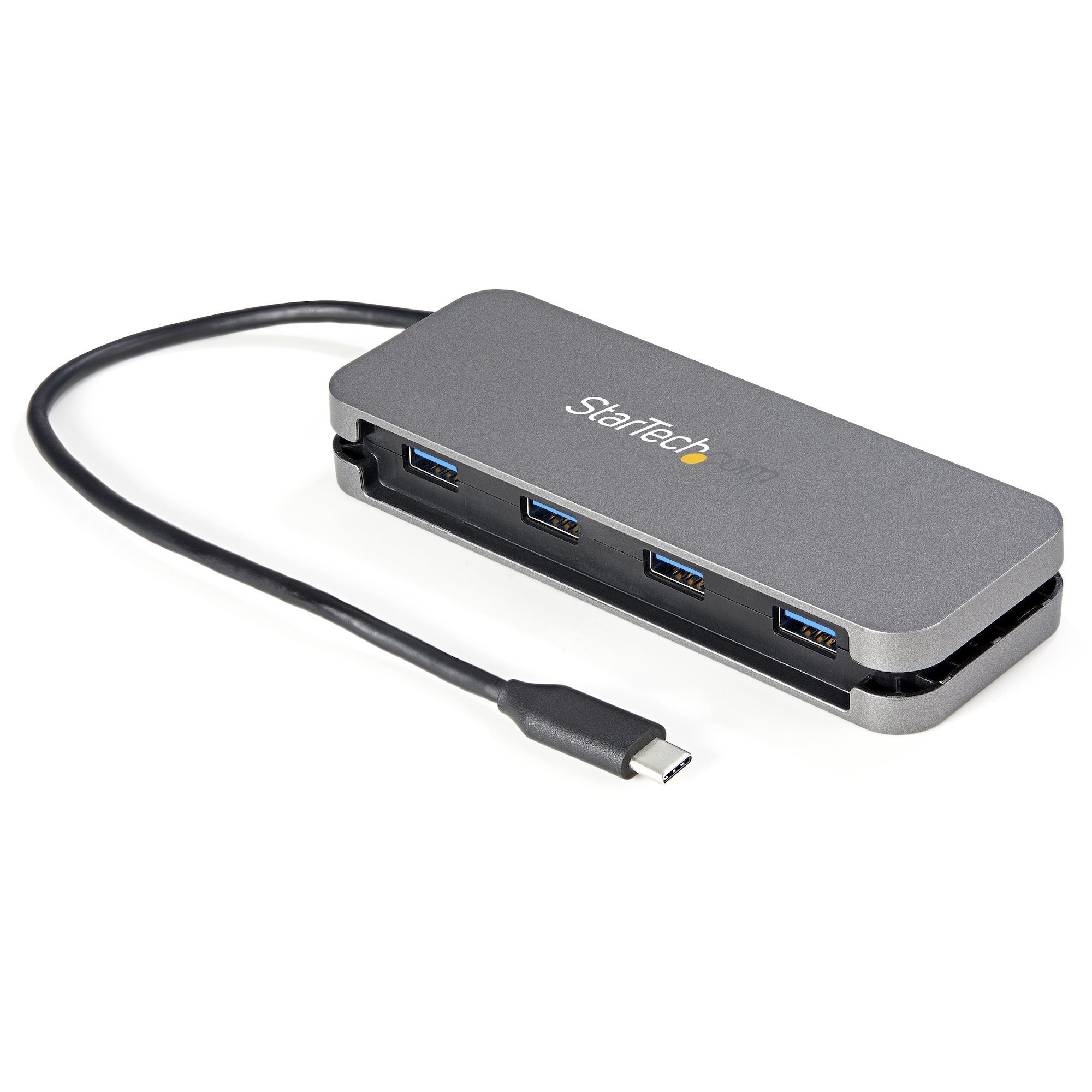 EAN 0065030883450 - StarTech.com HB30CM4AB hub de interfaz USB 3.2 Gen 1 (3.1 Gen 1) Type-C 5000 Mbit/s Negro, Gris imagen 1