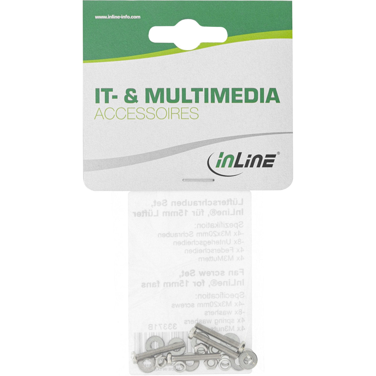 Juego De Tornillos De Ventilador Inline 15 Mm