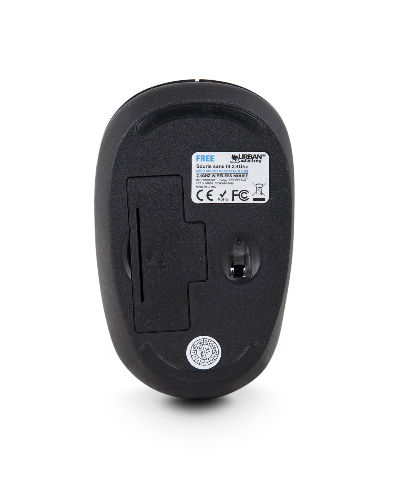 EAN 3760170862040 - Urban Factory Free ratón Oficina Ambidextro RF inalámbrico Óptico 1000 DPI imagen 4
