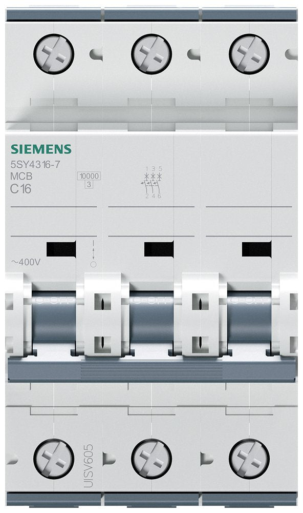 Siemens Automat C 16a 5sy43167 400v 10ka 3p