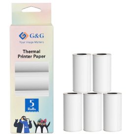 G&G Thermopapier 5 Unidades 57x30 Mm Autoadhesivo 3,8 M Largo
