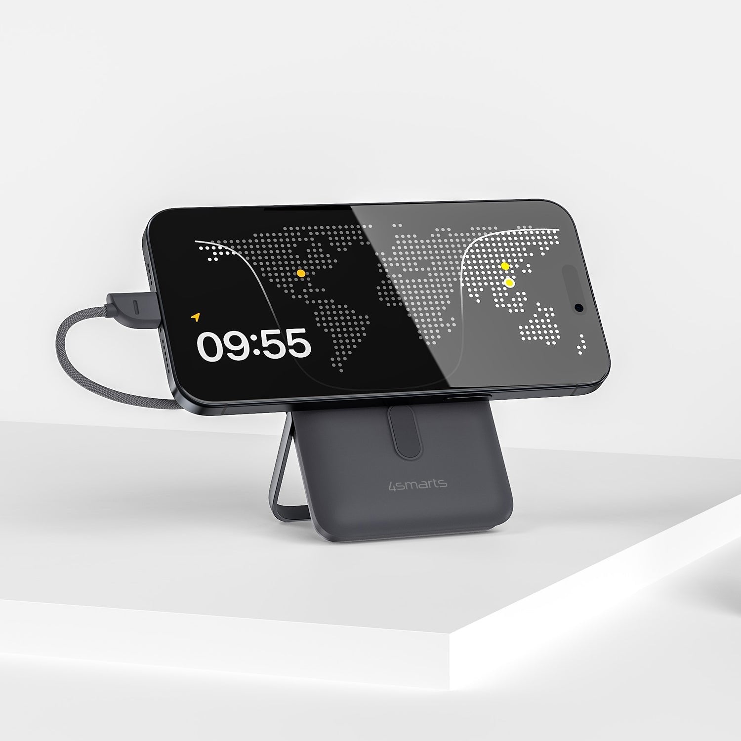 Cargador Inalámbrico 4smarts Enterprise Pocket 10000 Mah Gris