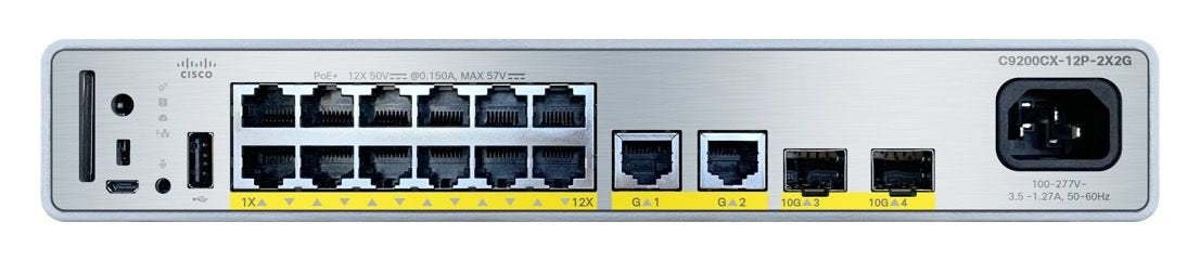 Cisco C9200cx-12p-2xgh-E Switch Gestionado Gigabit Ethernet (10/100/1000) Energía Sobre Ethernet (Poe)