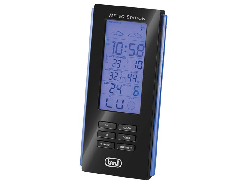 Weather Station With External Sensor Trevi Me 3108 Rc Black