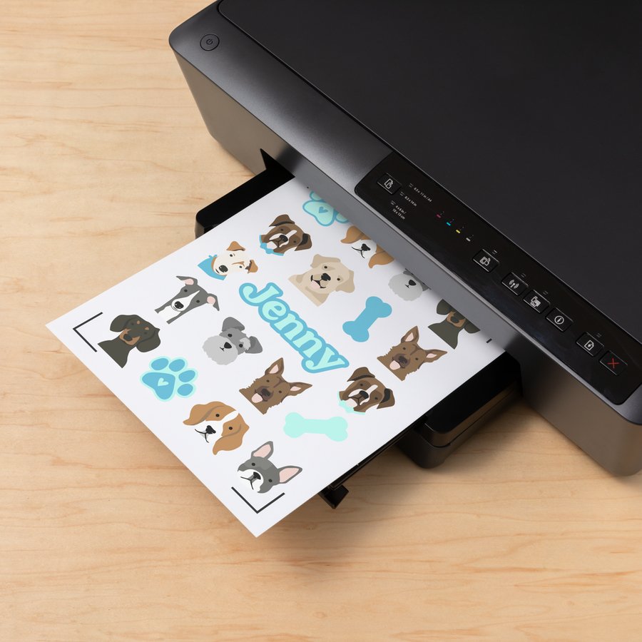 EAN 0093573403552 - Cricut Printable Waterproof Sticker Set Lámina de vinilo de transferencia térmica Vinilo de termotransfer imagen 3