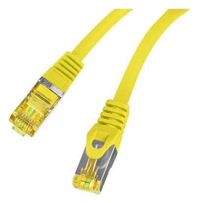 EAN 5901969437171 - Lanberg PCF6A-10CU-0050-Y cable de red Amarillo 0,5 m Cat6a S/FTP (S-STP) imagen 3