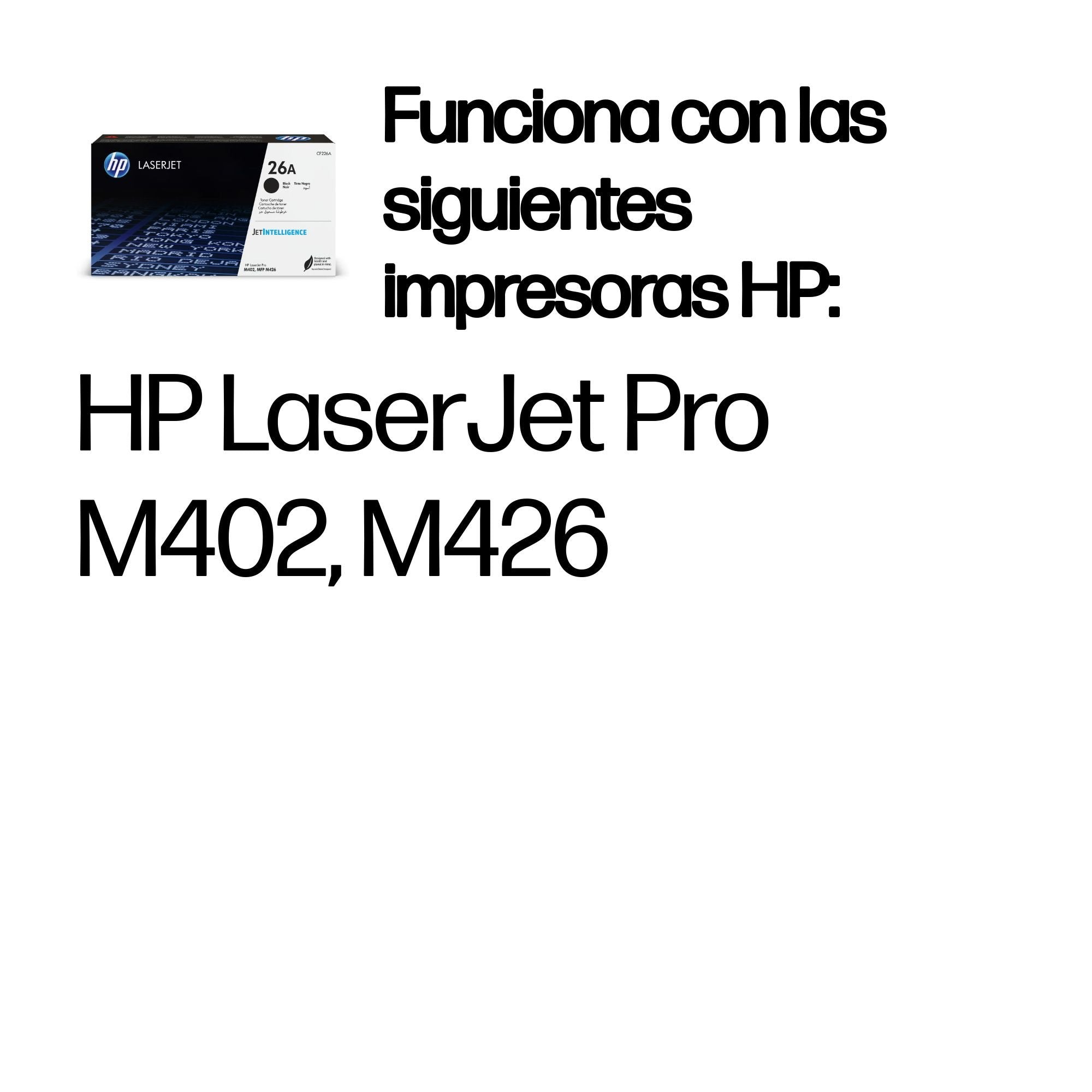 EAN 0889296154761 - HP 26A Black Original LaserJet Toner Cartridge cartucho de tóner 1 pieza(s) imagen 2
