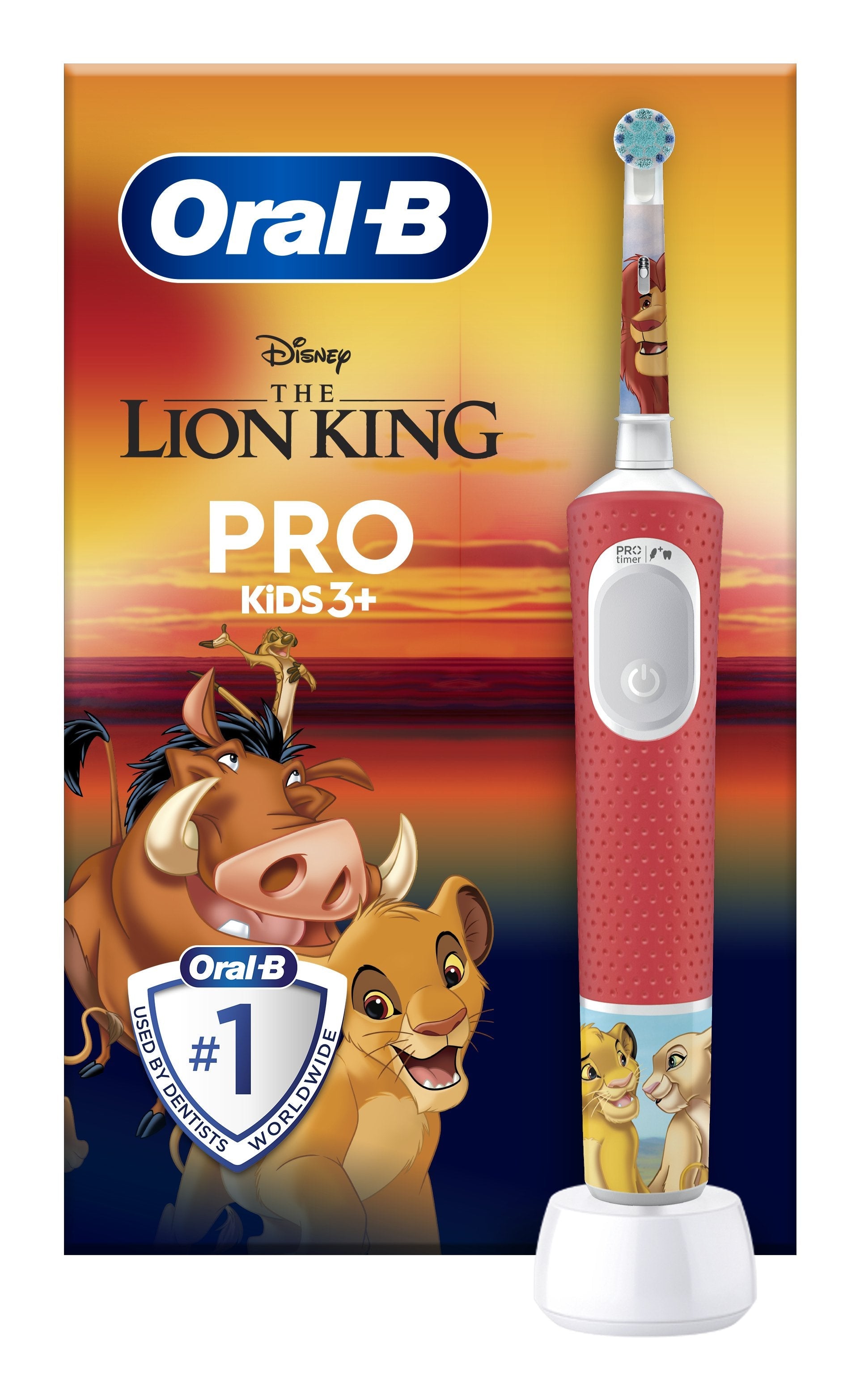 Oral-B Vitality Pro D103 Kids 3+ Lion King Czerwony