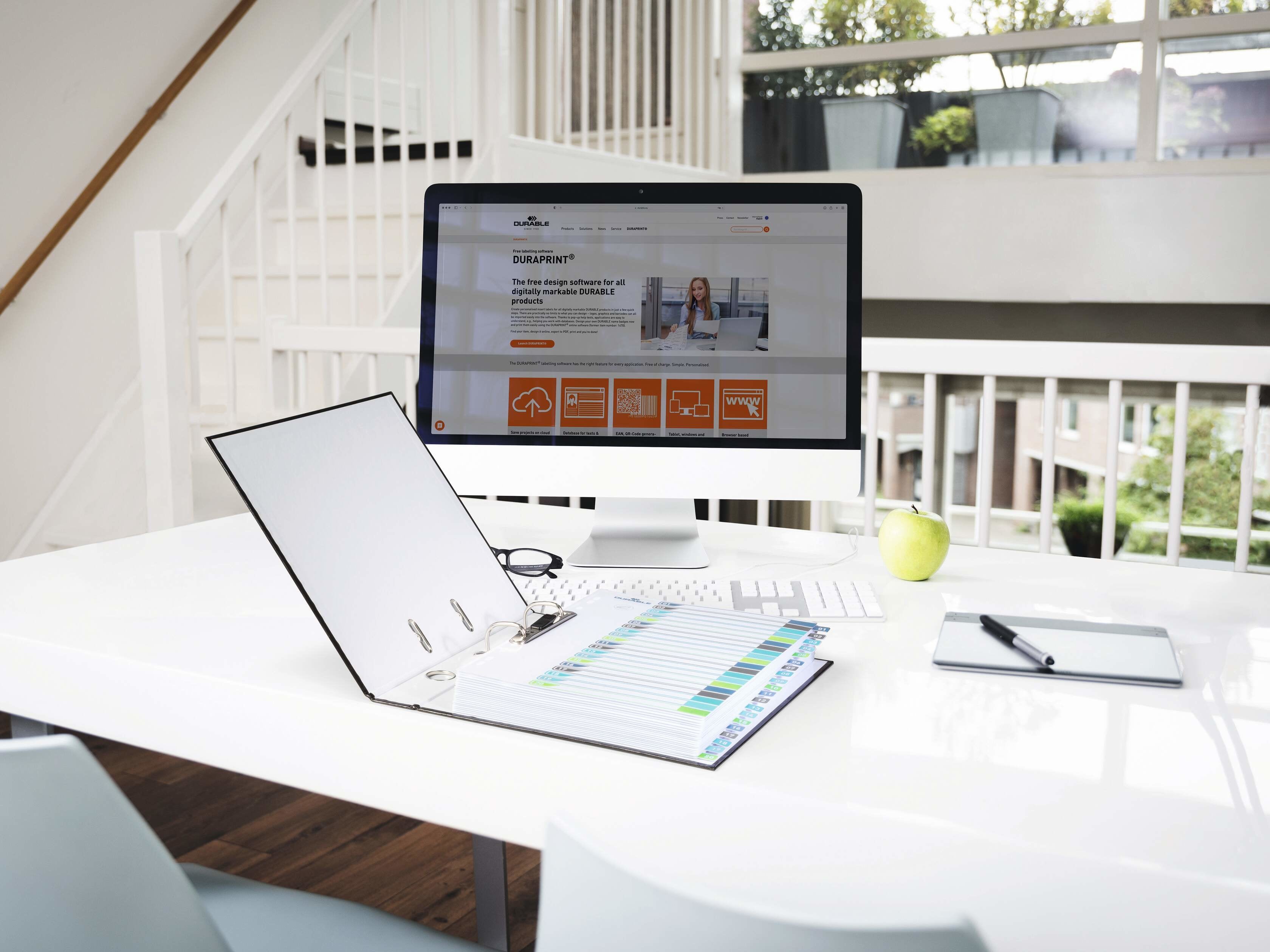 Durable 679727 Lengüeta De Índice Separador En Blanco Con Pestaña Polipropileno (Pp) Multicolor