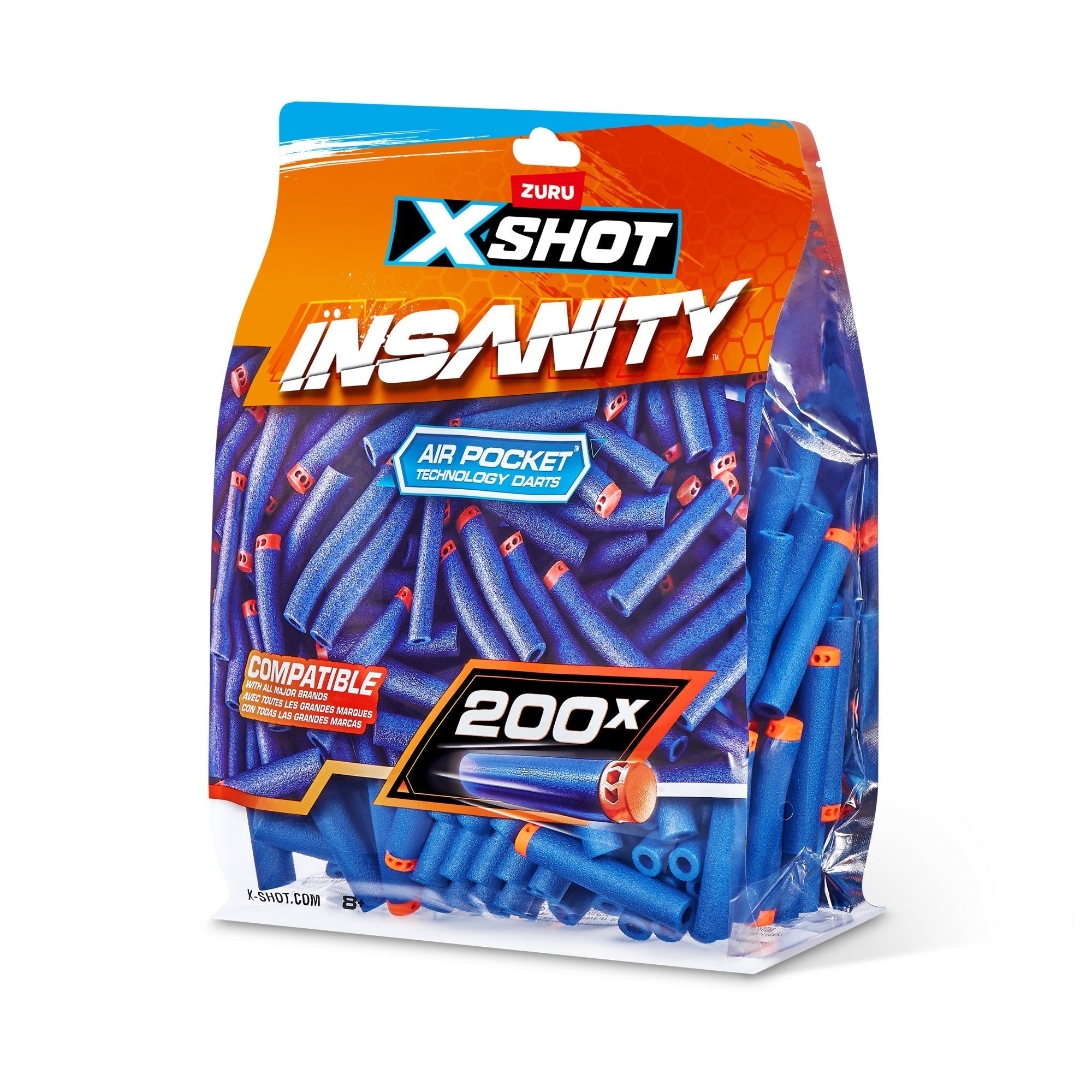 S001-X-Shot-Insanity 200 Pk Refill Darts Foilbag