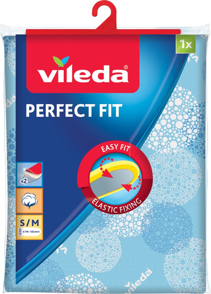 EAN 8001940008585 - Vileda Perfect Fit Cubierta superior para tabla de planchado Algodón Azul imagen 1