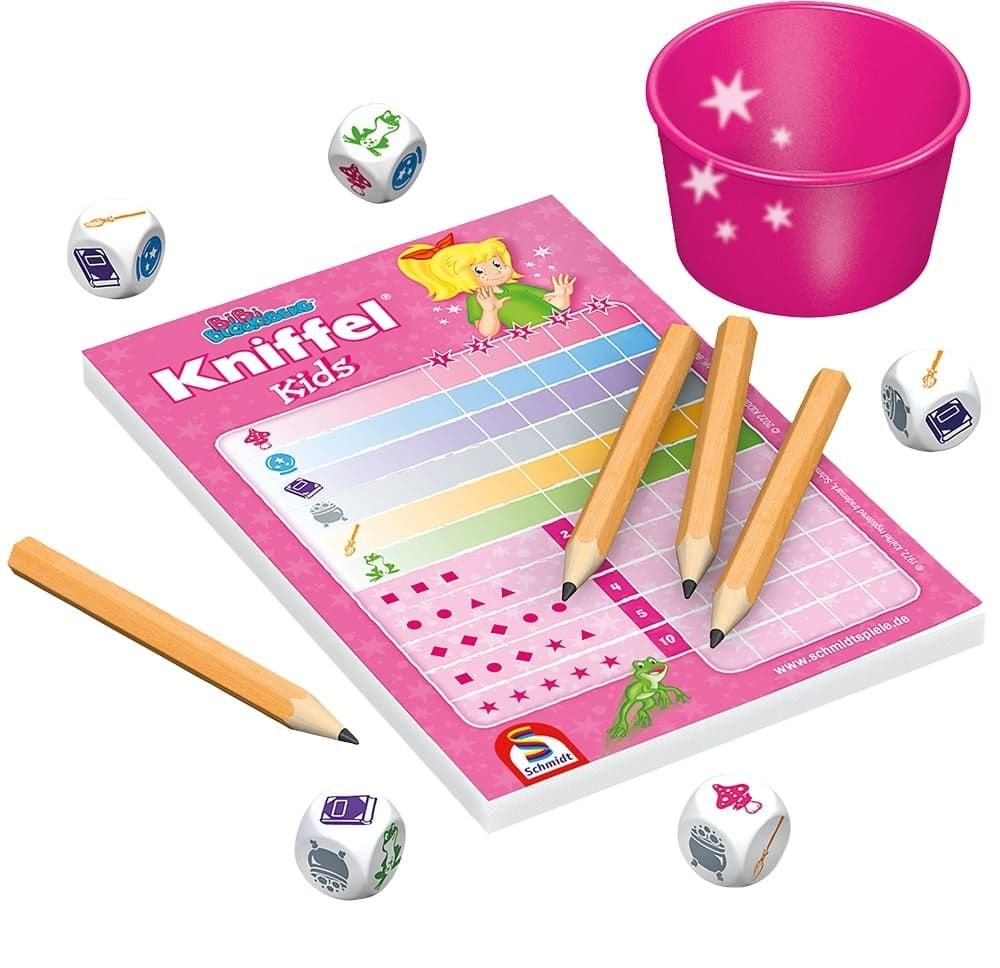 Schmidt Games Bibi Blocksberg, Kniffel ® Kids, Dice Game 40641