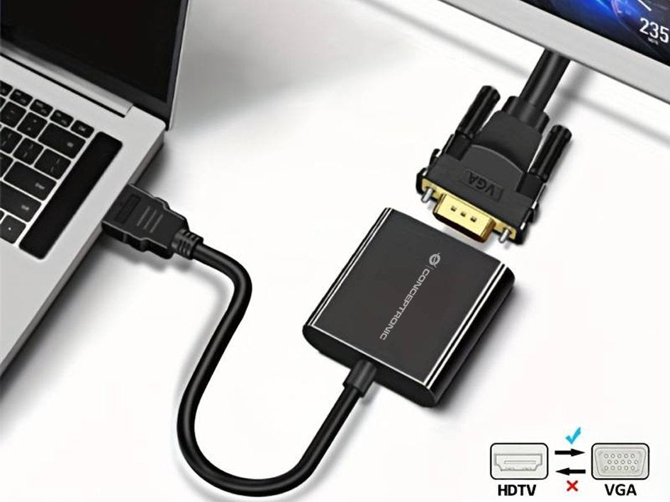 Adaptador Hdmi A Vga Conceptronic Abby20b 1080p 60hz