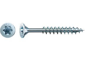Caja 100 Unid. Tornillo Universal Cabeza Plana Wirox 6x180mm T30