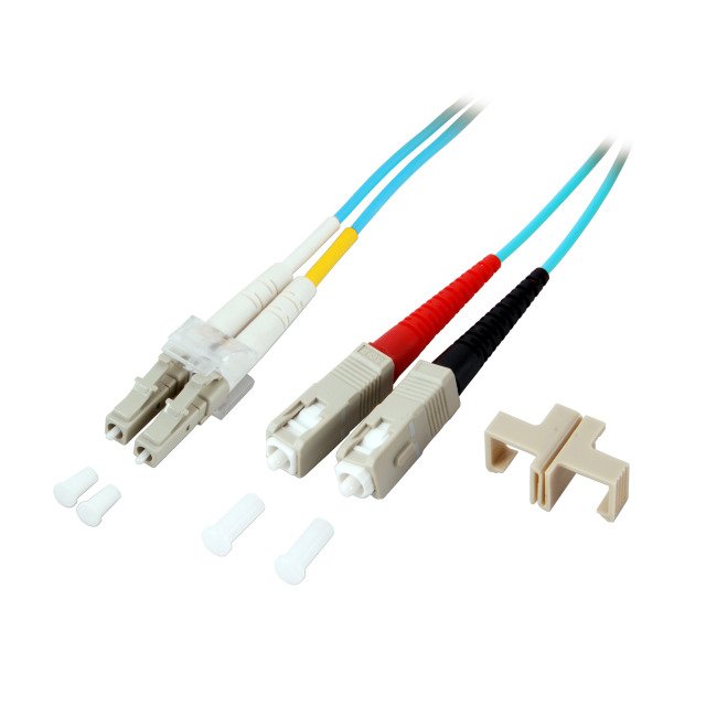 Efb Duplex Cable De Red Lc-Sc 50 125 Om3 Lszh 2mm 0.5m Aqua