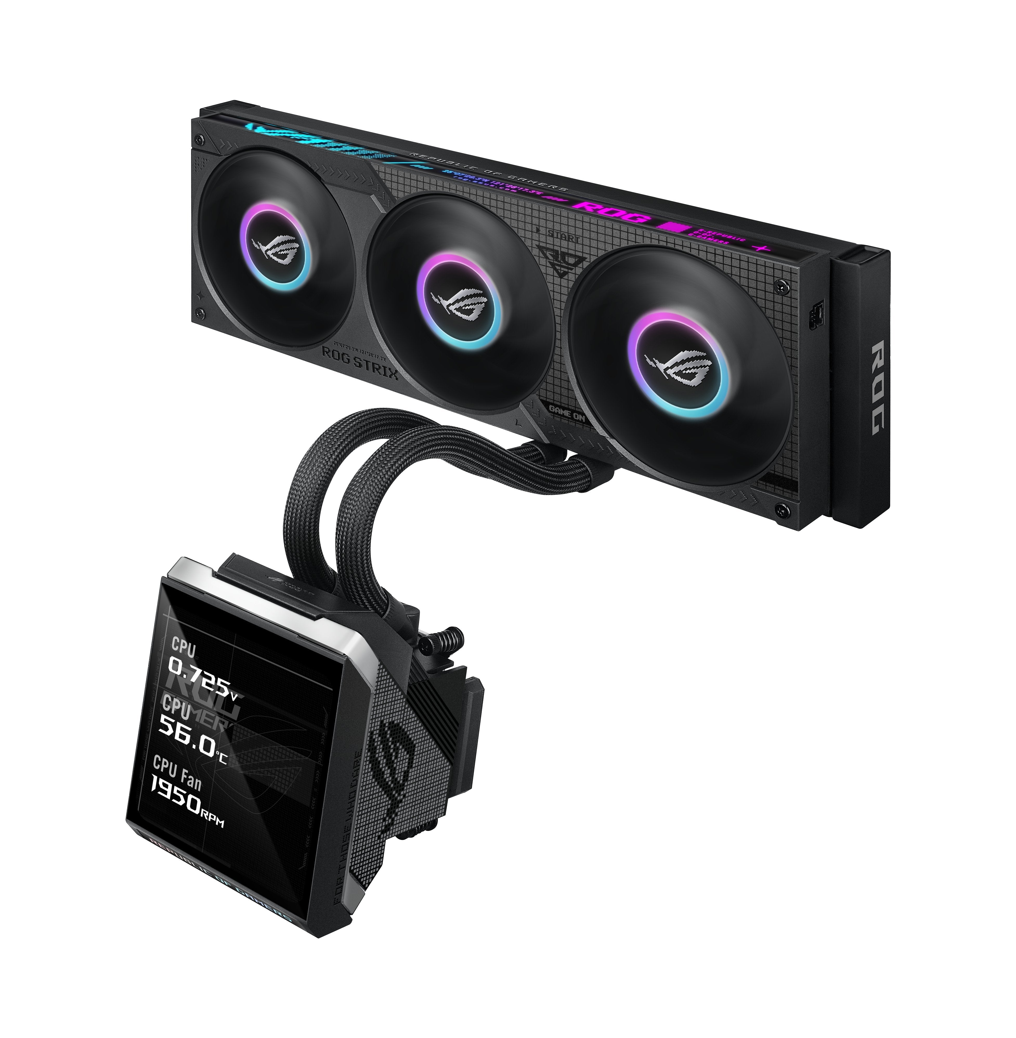 Refrigeración Liquida Cpu Asus Rog Mrix Slc Iv 360 Argb Lcd Negro
