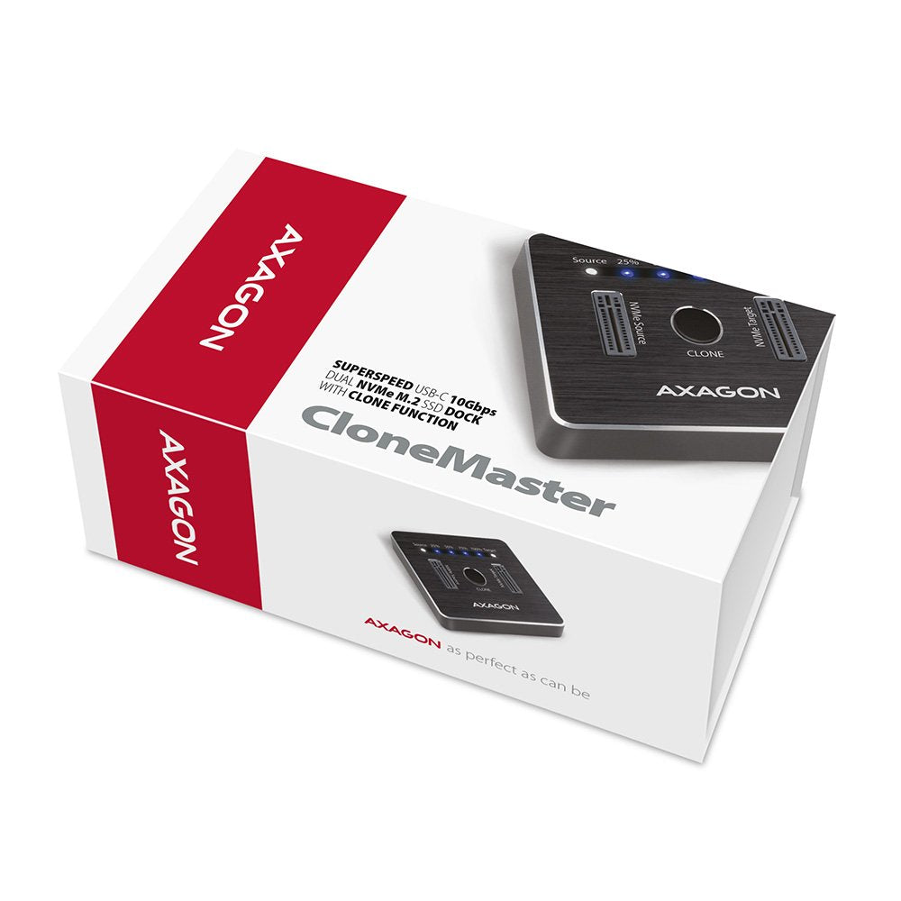 EAN 8595247906496 - Axagon ADSA-M2C base de conexión para disco duro USB 3.2 Gen 2 (3.1 Gen 2) Type-C Negro imagen 8