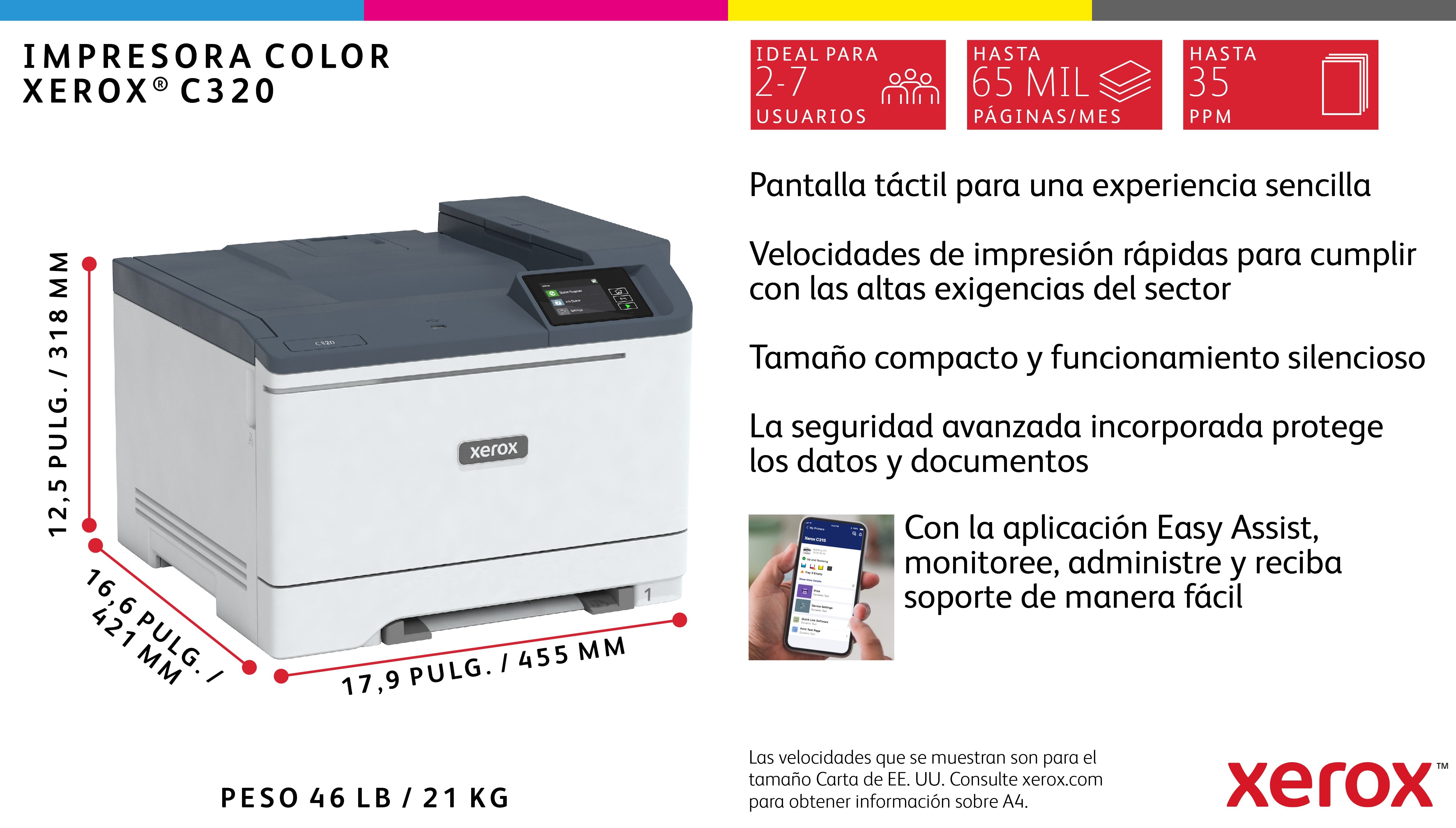 EAN 0095205044324 - Xerox C320V_DNI impresora láser Color 4800 x 4800 DPI Wifi imagen 6