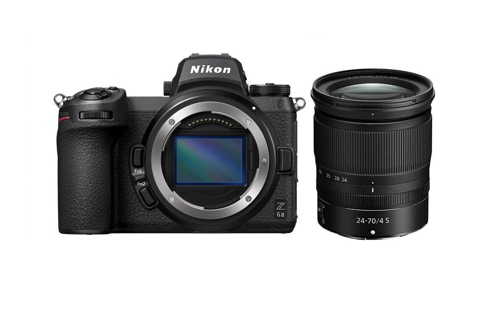 Cámara Evil Nikon Z 6ii + 24 70 F4 24.5 Mp 8.12 Cm Iso 100 51 200 Wifi Dual Expeed Negro