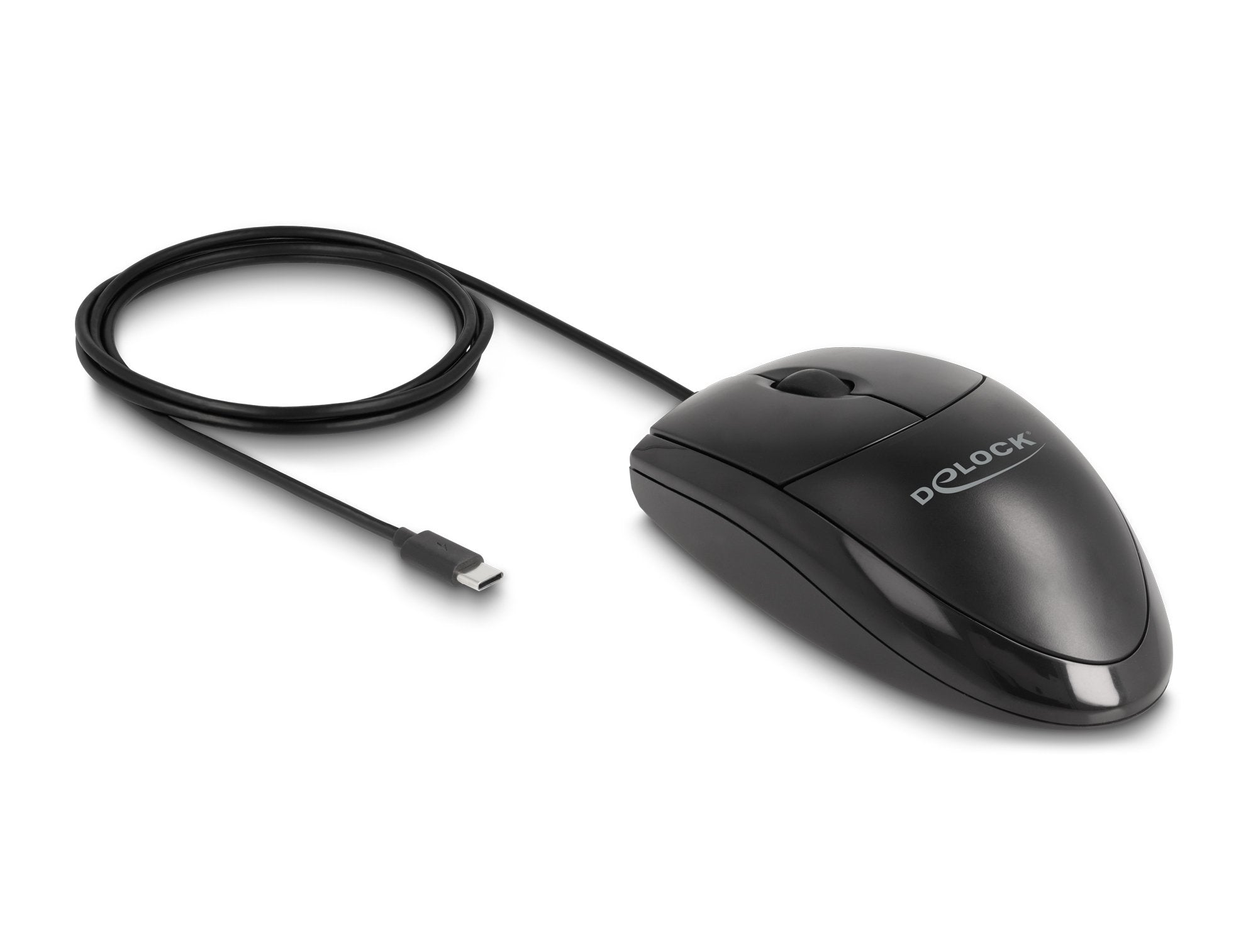 Delock 12114 Ratón Usb Type-C Óptico - Silencioso