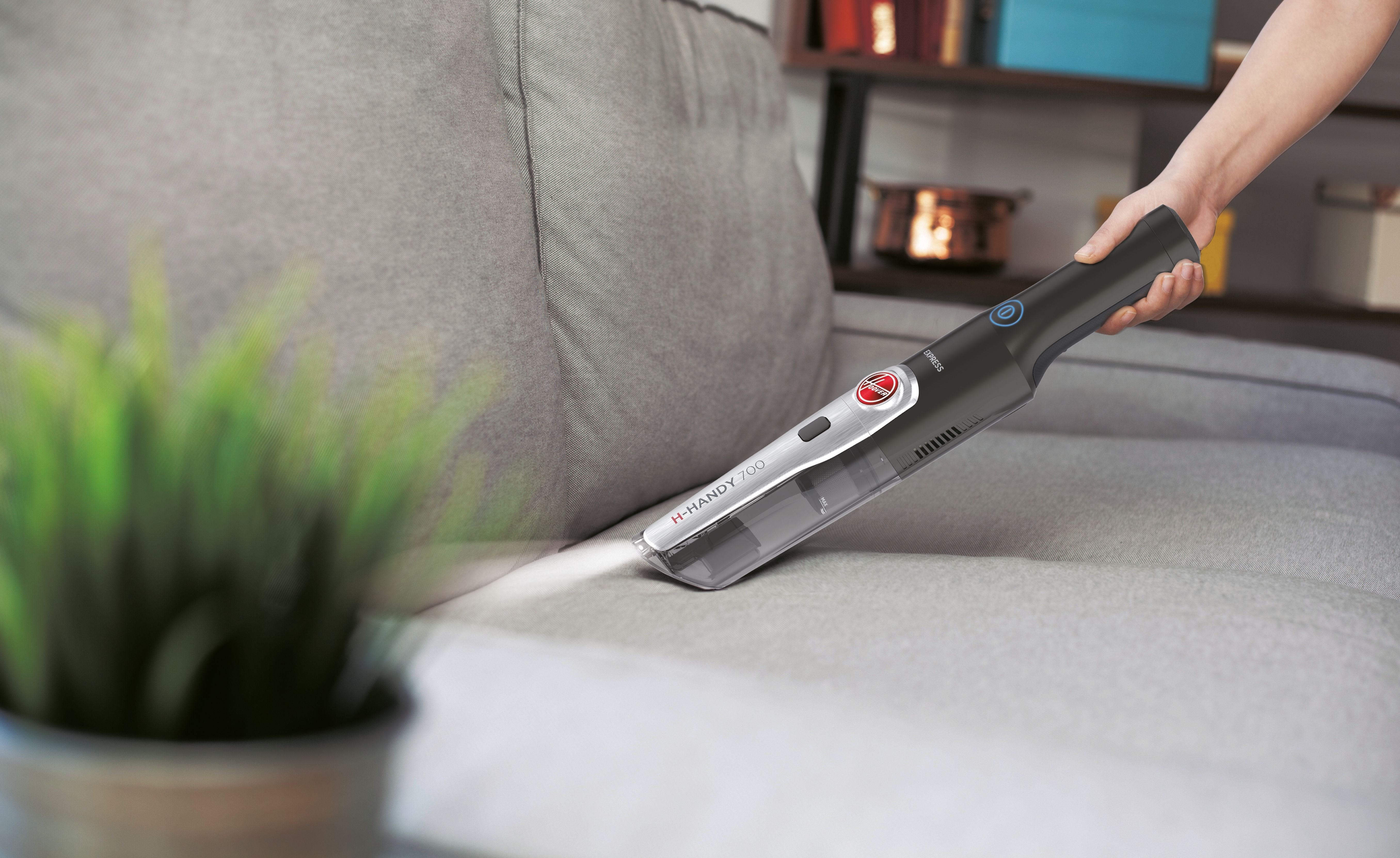 EAN 8059019009834 - Hoover H-HANDY 700 Express HH710T 011 aspiradora de mano Titanio Sin bolsa imagen 8