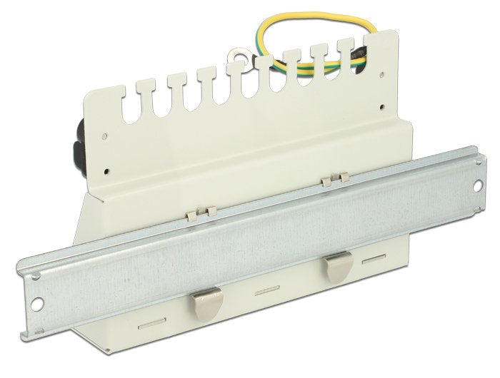 Keystone Desktop Patchpanel 12 Port Grau