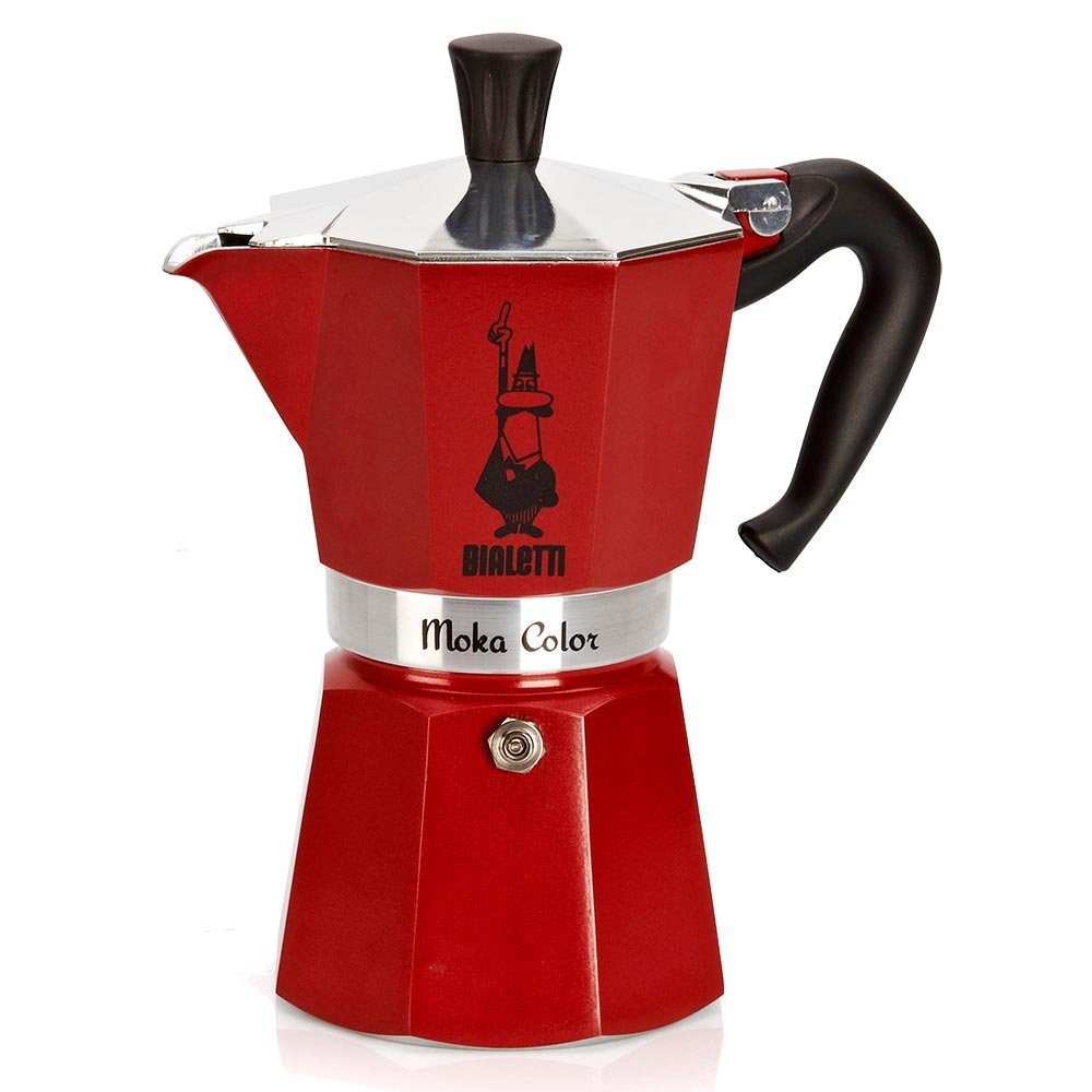 Cafetera Italiana Bialetti Moka Express Rojo