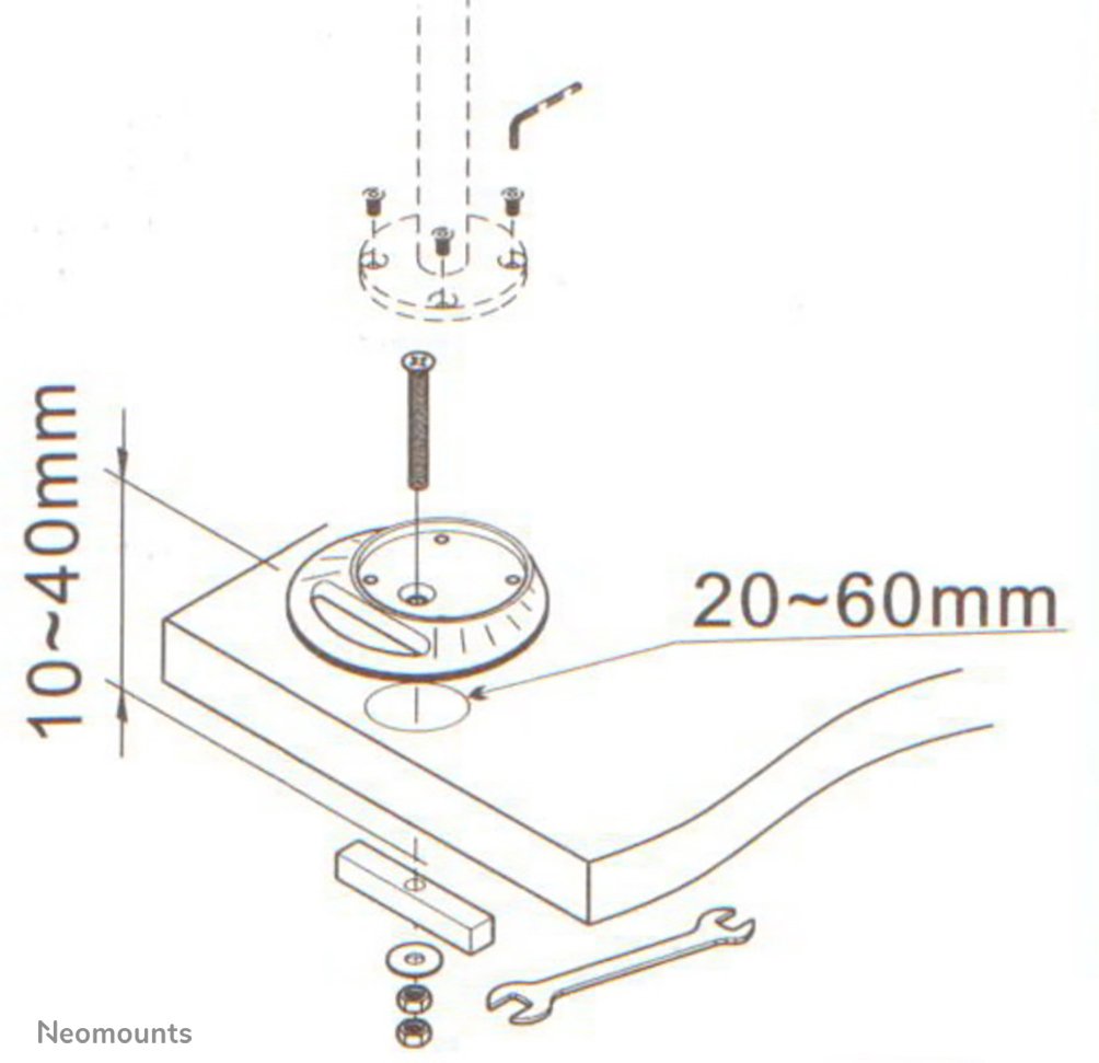 EAN 8717371442170 - Neomounts FPMA-D9GROMMET accesorio para soporte de monitor imagen 2
