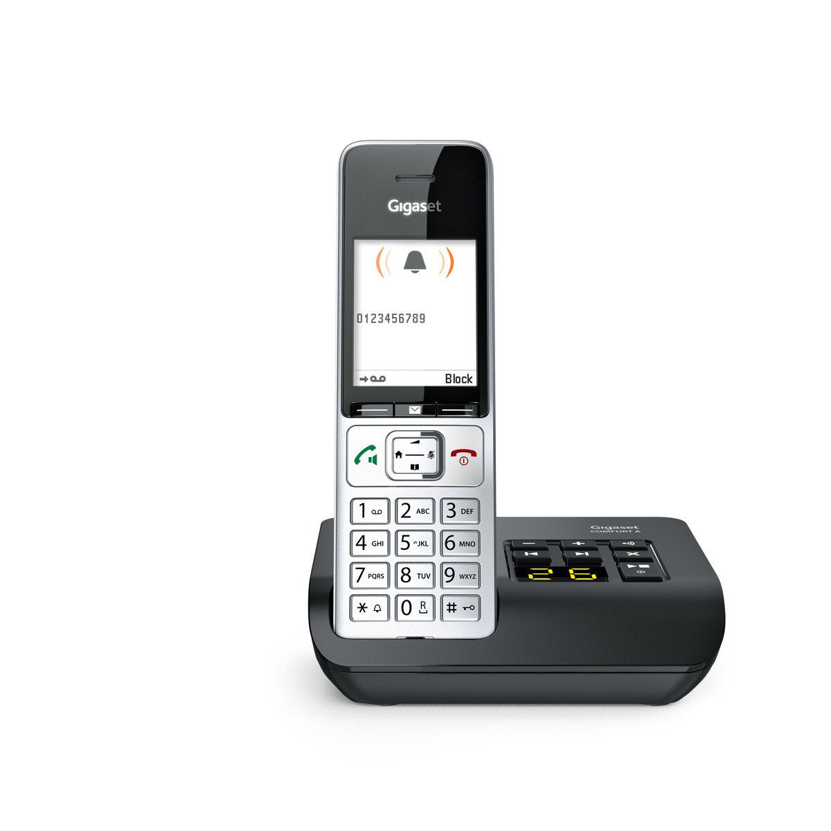 EAN 4250366866628 - Gigaset COMFORT 500A Teléfono DECT/analógico Identificador de llamadas Negro, Plata imagen 4