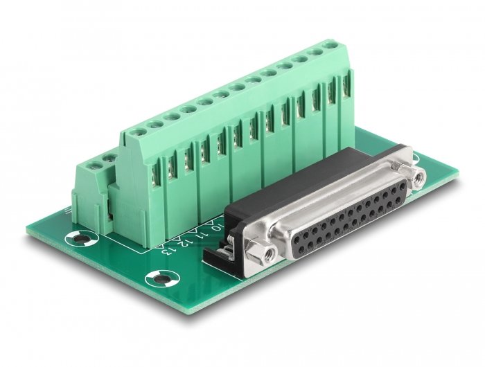 D-Sub 25 Pin Buchse Zu Terminalblock Für Hutschiene