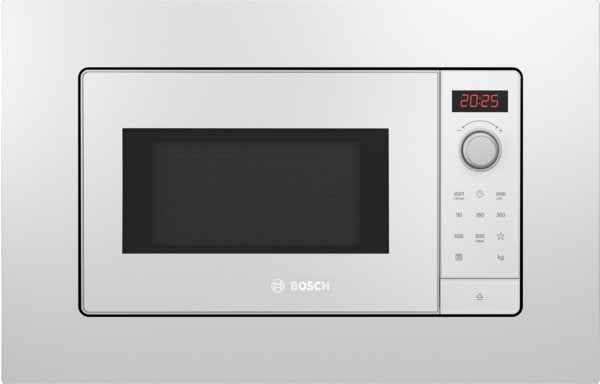 Microondas Bosch Bfl623mw3, Empotrable, 800w, 20l, Blanco