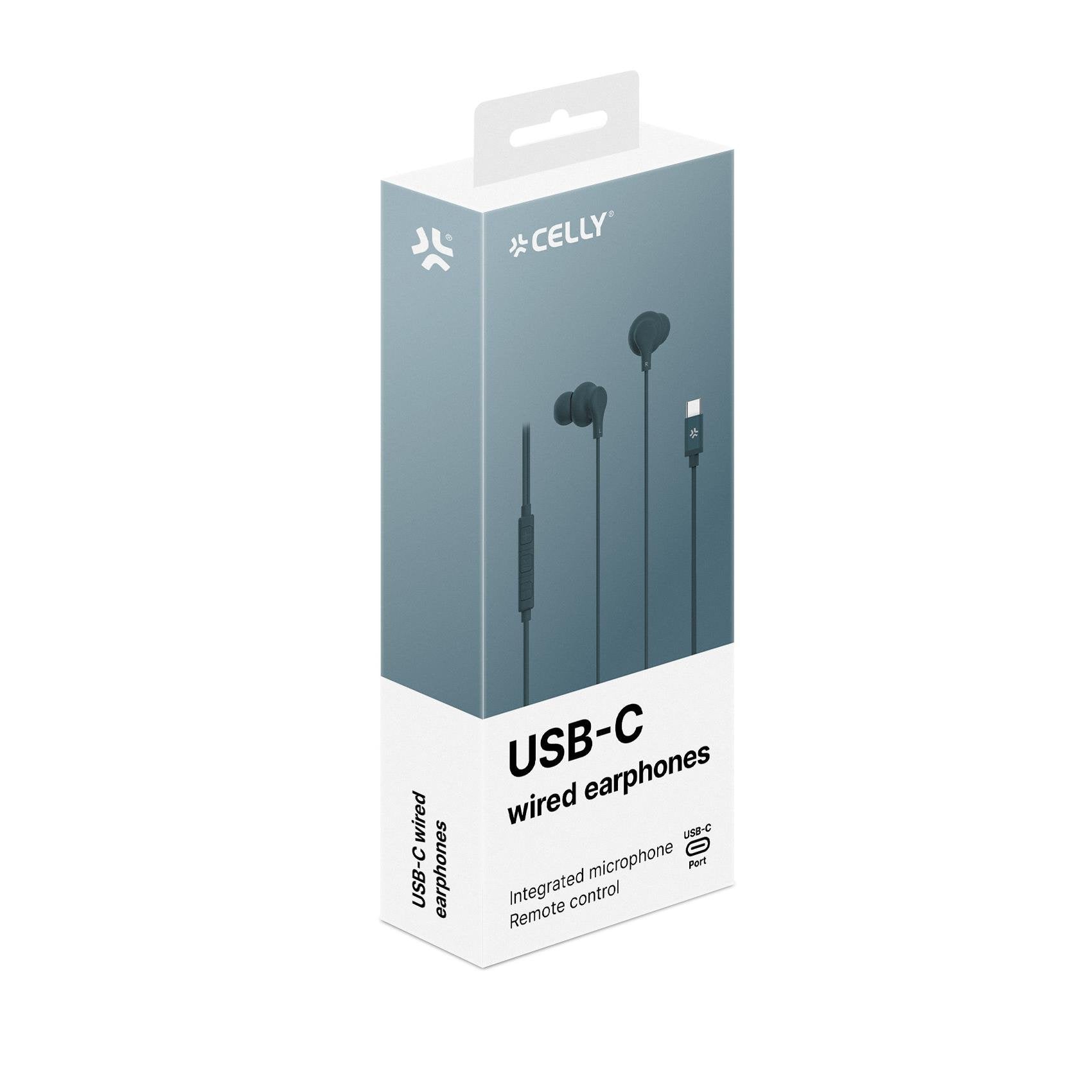 EAN 8021735218647 - Celly UP1600TYPECBL auricular y casco Auriculares Alámbrico Dentro de oído Llamadas/Música USB Tipo C Azu imagen 6