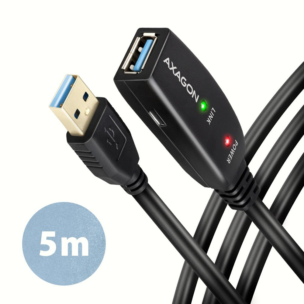 EAN 8595247907240 - Axagon ADR-305 USB 3.2 Gen 1 A-M -> A-F active extension/repeater cable 5m - Kabel - Digital/Daten cable imagen 1
