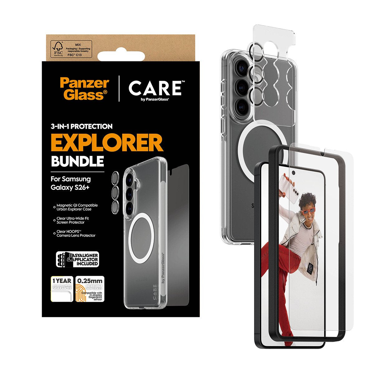 EAN 5715685034510 - PanzerGlass ® | CARE™ by ® 3-in-1 Bundle Samsung Galaxy S26+ Protector de pantalla 1 pieza(s) imagen 5