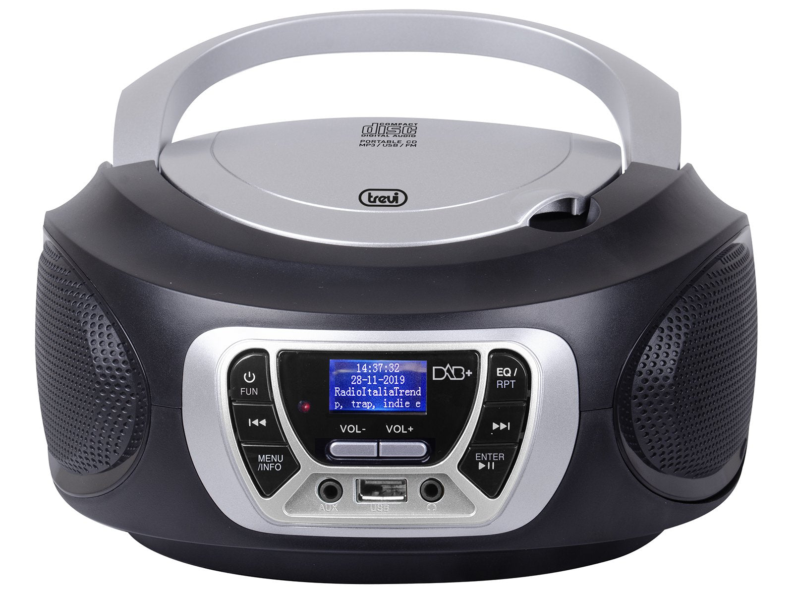 EAN 8011000025575 - Trevi CMP 510 DAB Digital 3 W DAB, DAB+, FM Negro Reproducción MP3 imagen 2