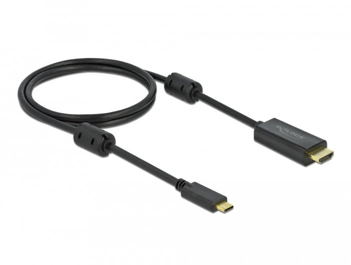 EAN 4043619859696 - DeLOCK 85969 adaptador de cable de vídeo USB Tipo C Negro imagen 1