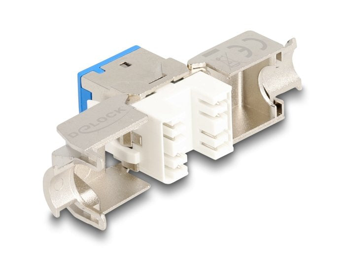 Delock Keystone Modulo Rj45 Hembra A Lsa Cat.6a Azul Set 10 Piezas