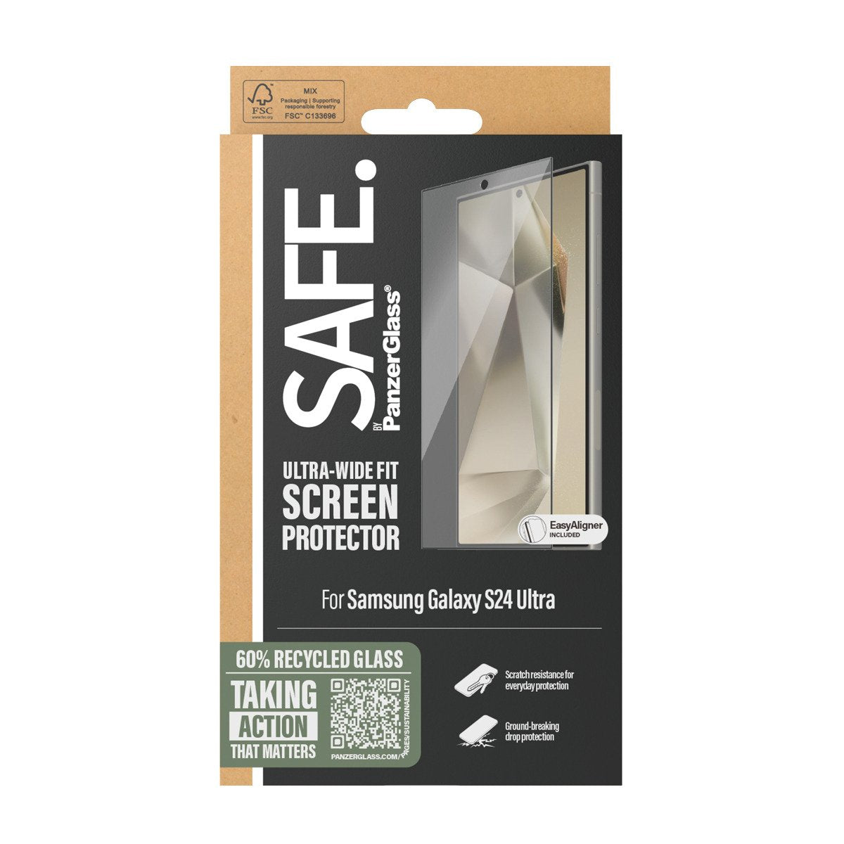 EAN 5711724956683 - PanzerGlass SAFE. by ® Screen Protector Samsung Galaxy S24 Ultra | Ultra-Wide Fit w. EasyAligner Protecto imagen 3