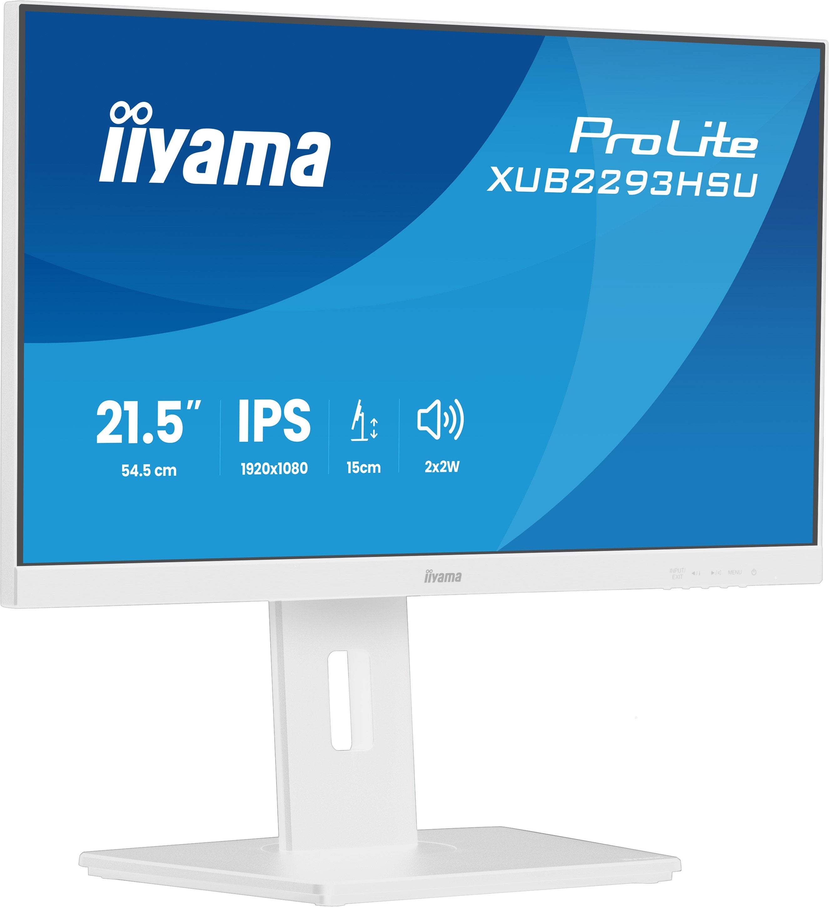EAN 4948570126910 - iiyama ProLite XUB2293HSU-W7 pantalla para PC 54,6 cm (21.5") 1920 x 1080 Pixeles Full HD LED Blanco imagen 1